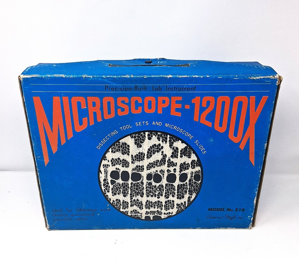 Sans and Streiffe Microscope 1200x Full Dissection Kit With Wet Specimens READ