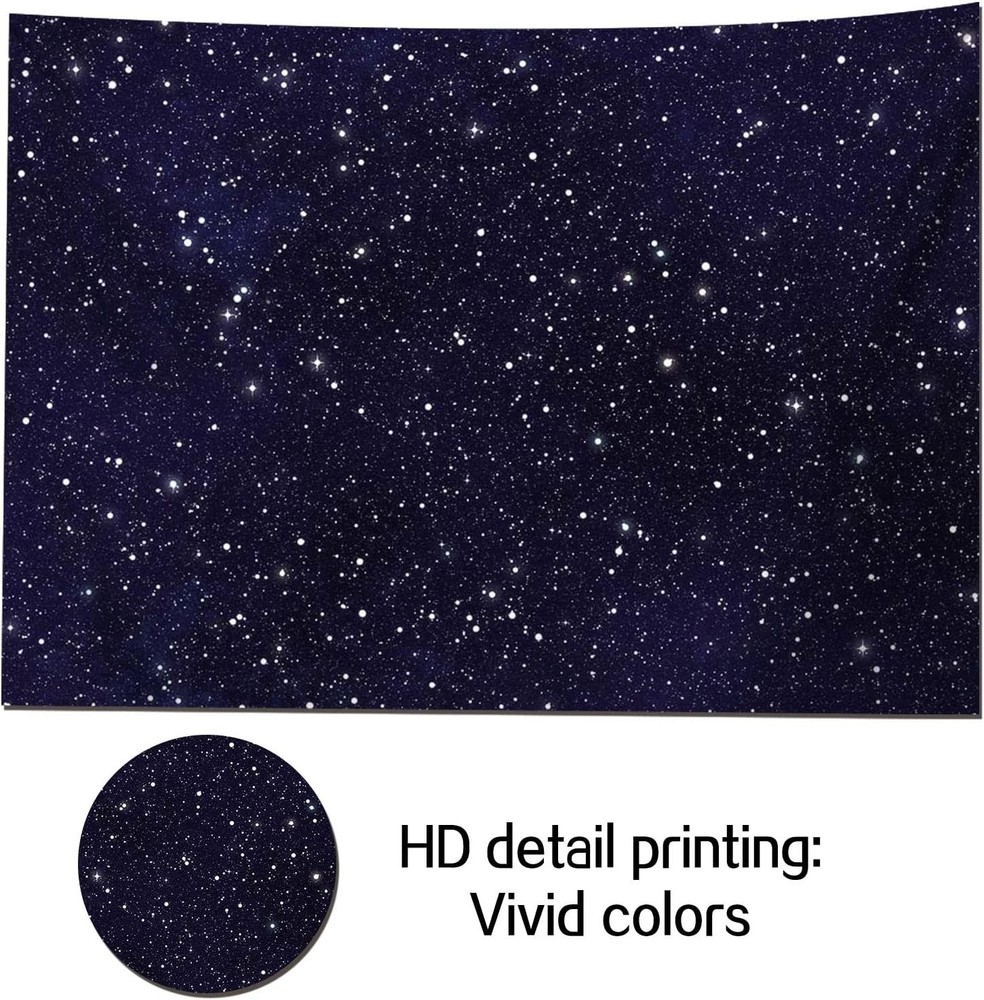 7x5FT Soft Fabric/Polyester Night Sky Star Universe Space 7x5ft, multicolor
