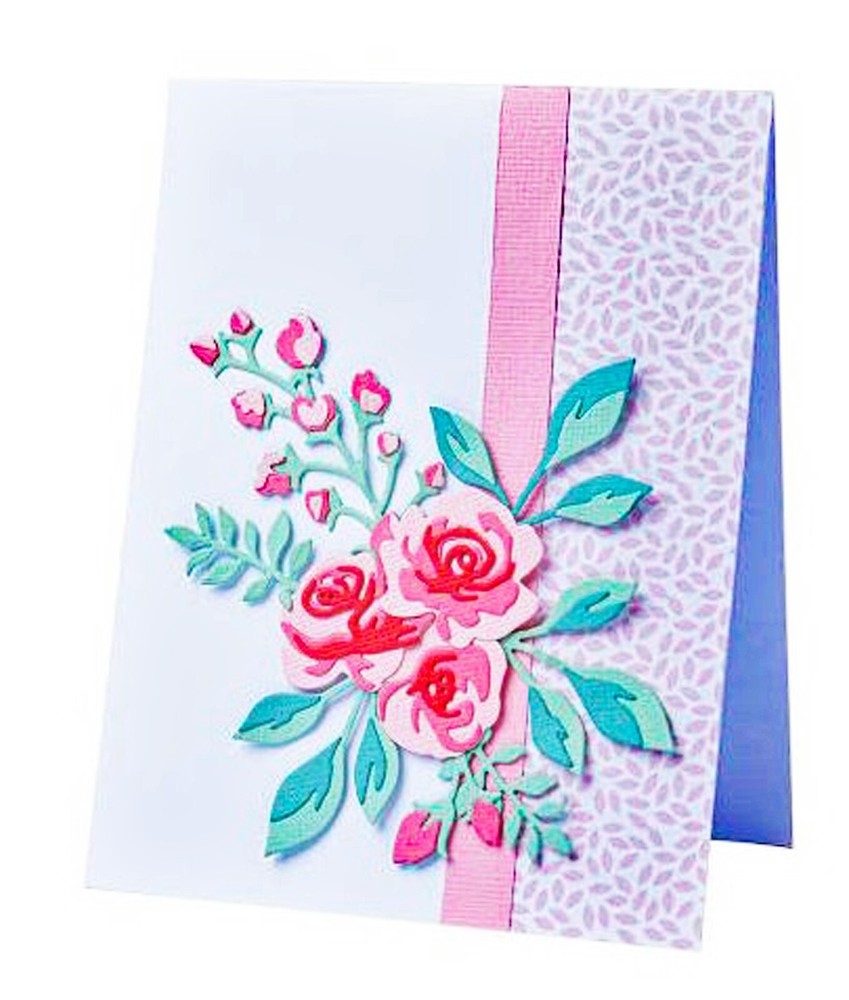 New Retired Sizzix Thinlits Floral Layers #2 7pc #665083 Retail $22.99 Jen Long