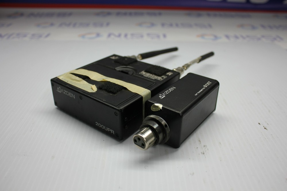 AZDEN 200UPR WIRELESS RECEIVER WITH 51XT UHF TRANSMITTER