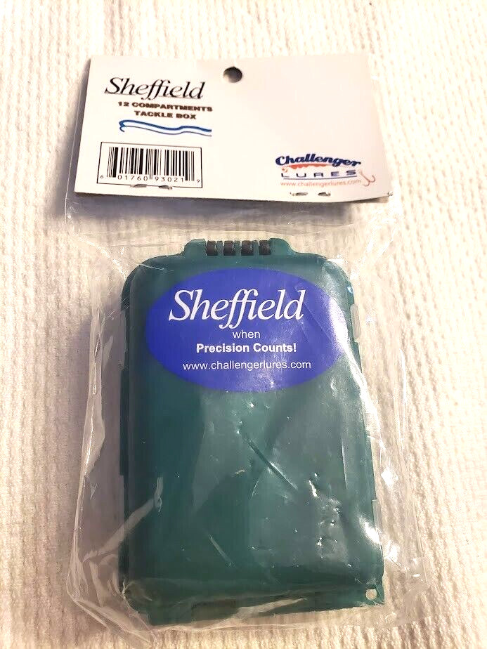 Sheffield 12 Compartment Tackle Box Green