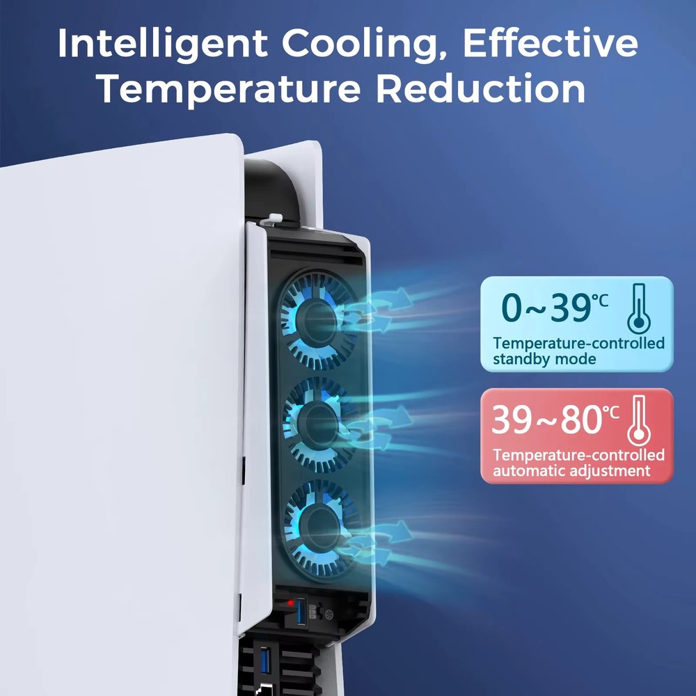 Console Cooling Fan / USB Hub Accessory