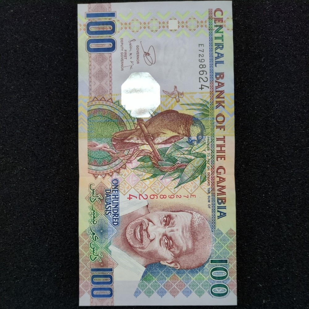 (ND/2013) - Gambia - 100 Dalasis Banknote - P.29 - Prefix E - UNC