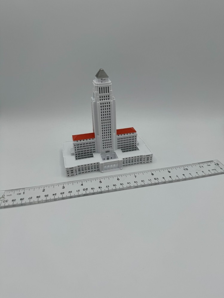 LA City Hall Model- 3D Printed Full Color