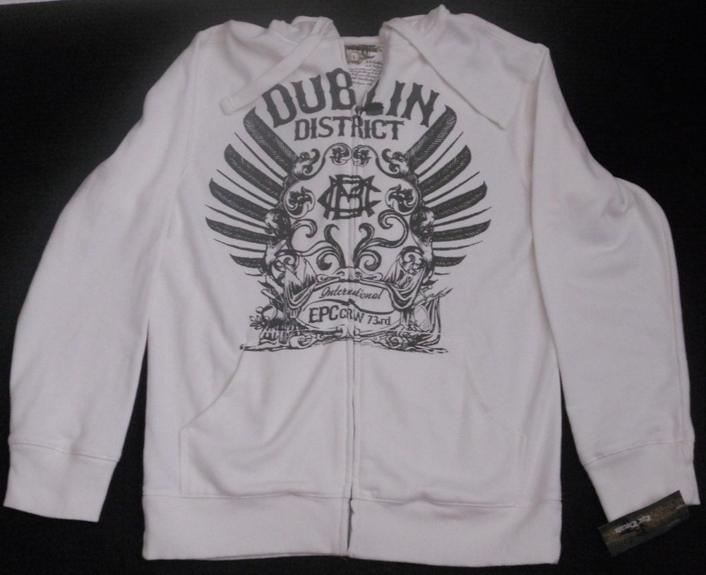 Epic Threads Dublin District NWT Boys Light Weight Front Zip Ivory Jacket L