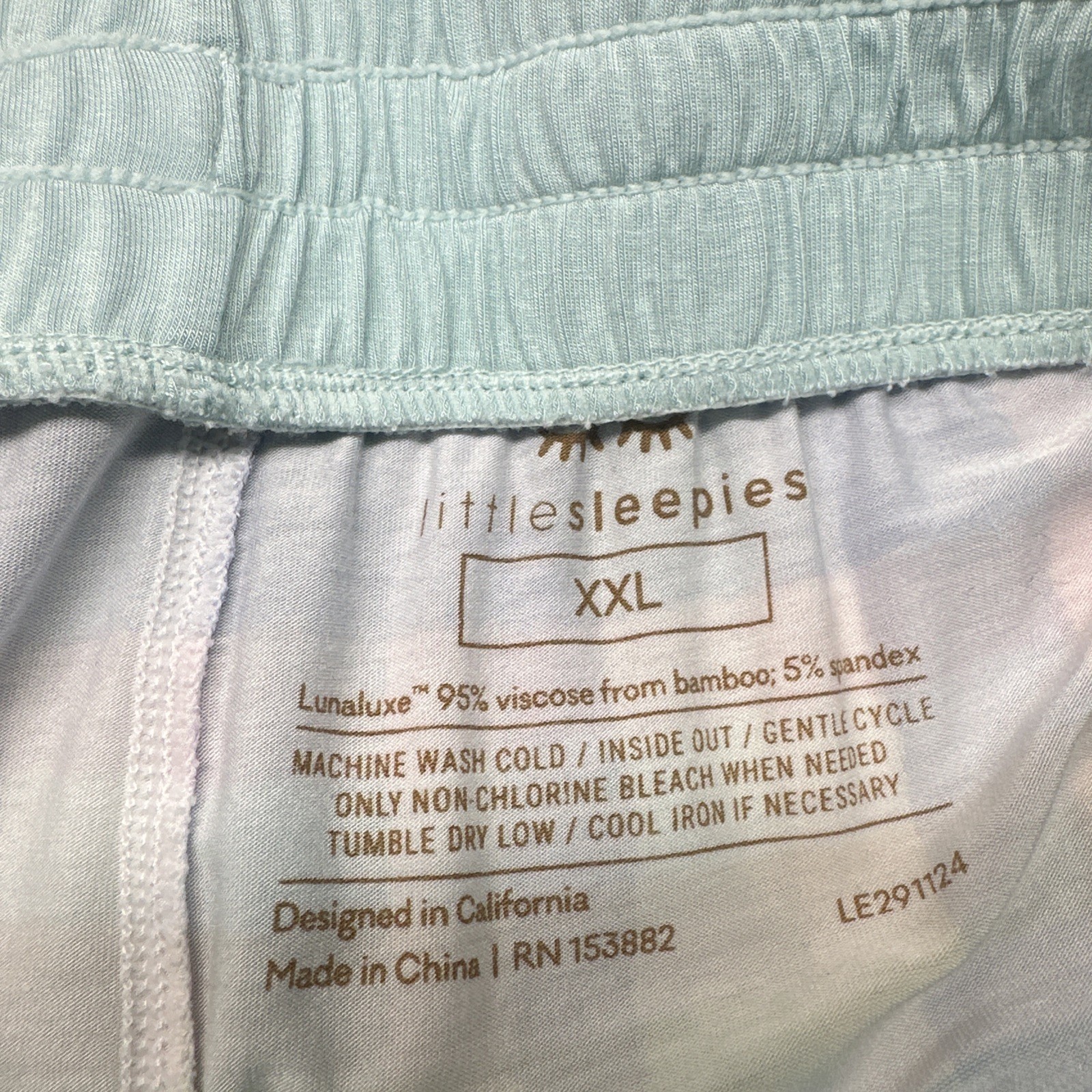 Little Sleepies Daddy & Me Bamboo Sleep Shorts Pajamas Mens XXL Pastel Plaid