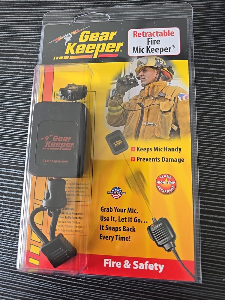 Gear Keeper Black Fire Mic Keeper  Threaded Stud Mount