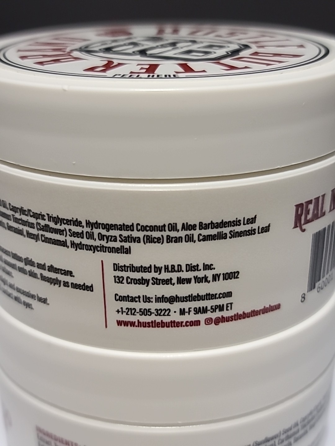 HUSTLE Butter Brand TATTOO BALM 5 fl oz / 150 mL • VEGAN • EXP : 03/2027