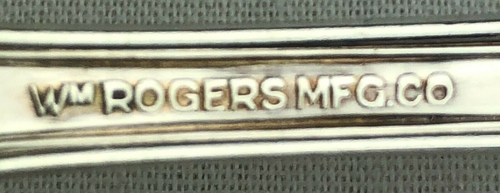 Wm Roger Mfg IS Silverplate Chatham Flatware 6 Teaspoons Vintage