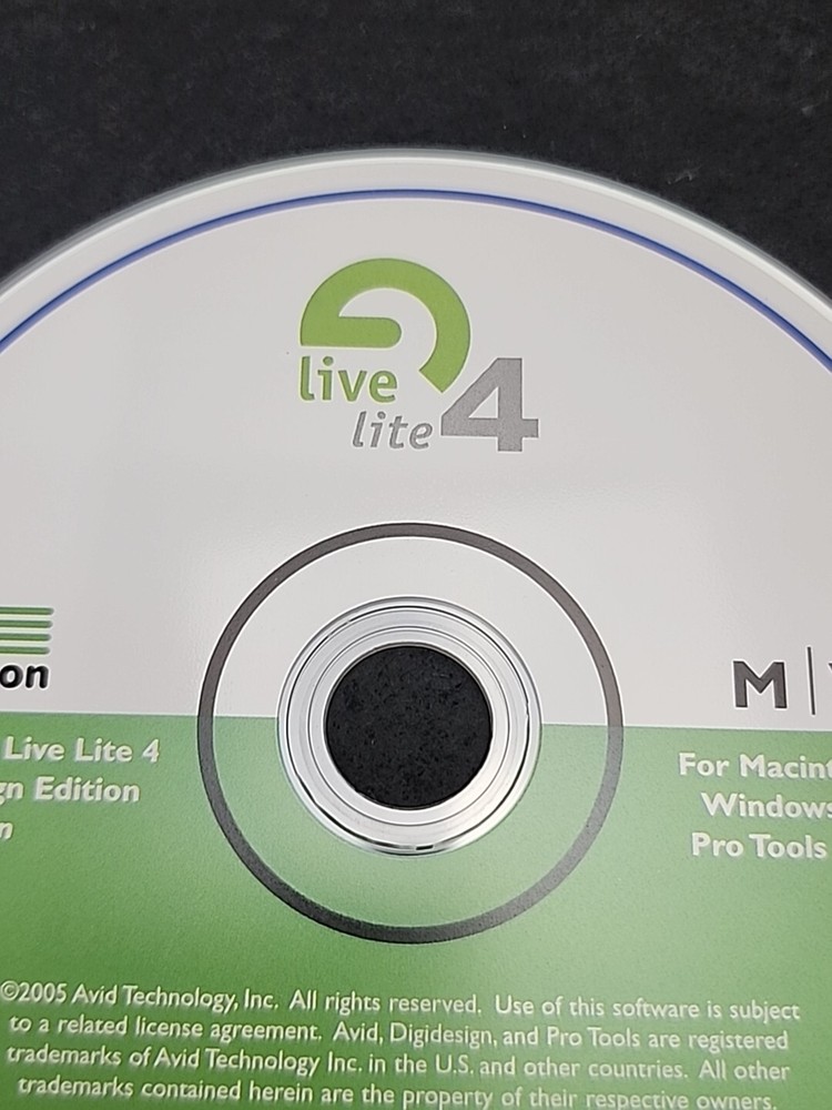 Digidesign ableton live lite 4 MAC & WIN. CD -- Disc Only