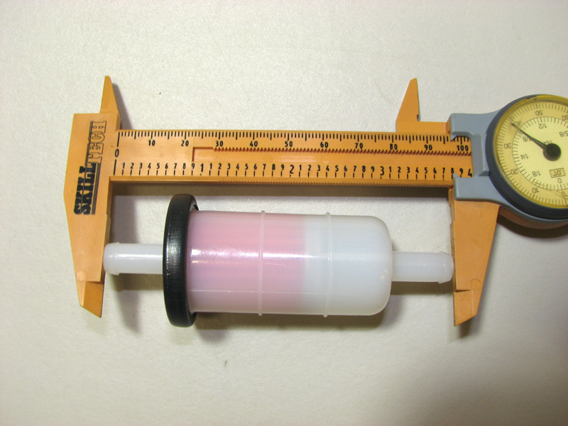 Kawasaki / Honda Motorcycle NEW Replacement Fuel Filter (5/16" / 8mm Fuel Line)