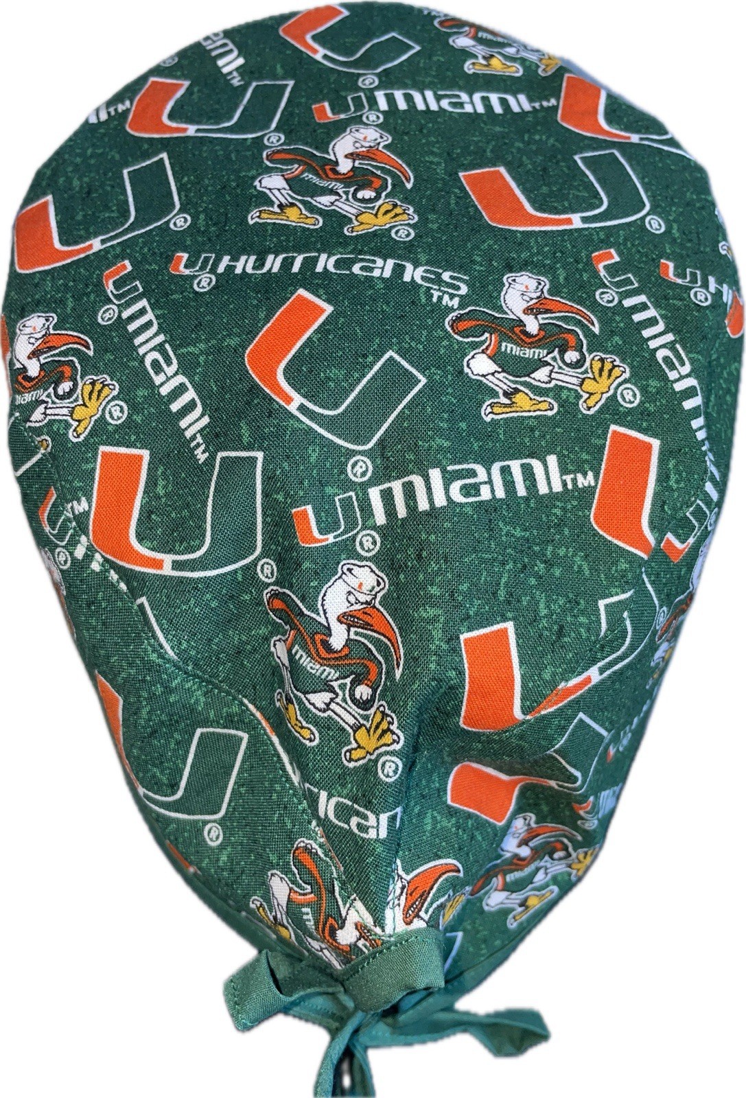 NCAA University Of Miami Hurricanes Scrub Hat Chemo Cap