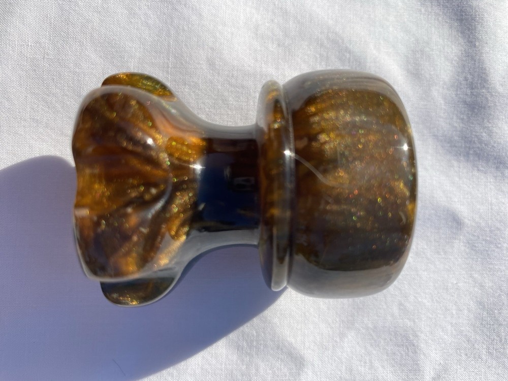 Grizzly Bay shaving brush handle ‘Copper Root’ Stubby