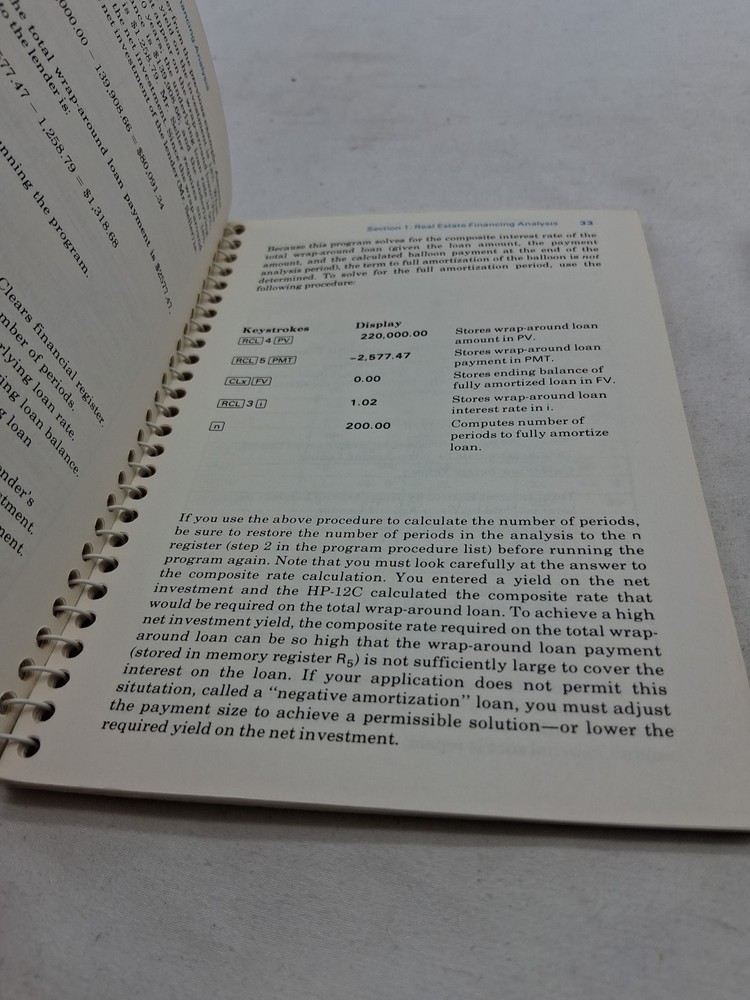 Hewlett Packard HP-12C Owner's Handbook And Problem-Solving Guide & Applications