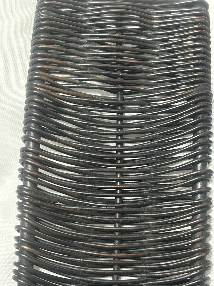 Sconces Weaved Wrought Iron Dark Brown Wall Sconces