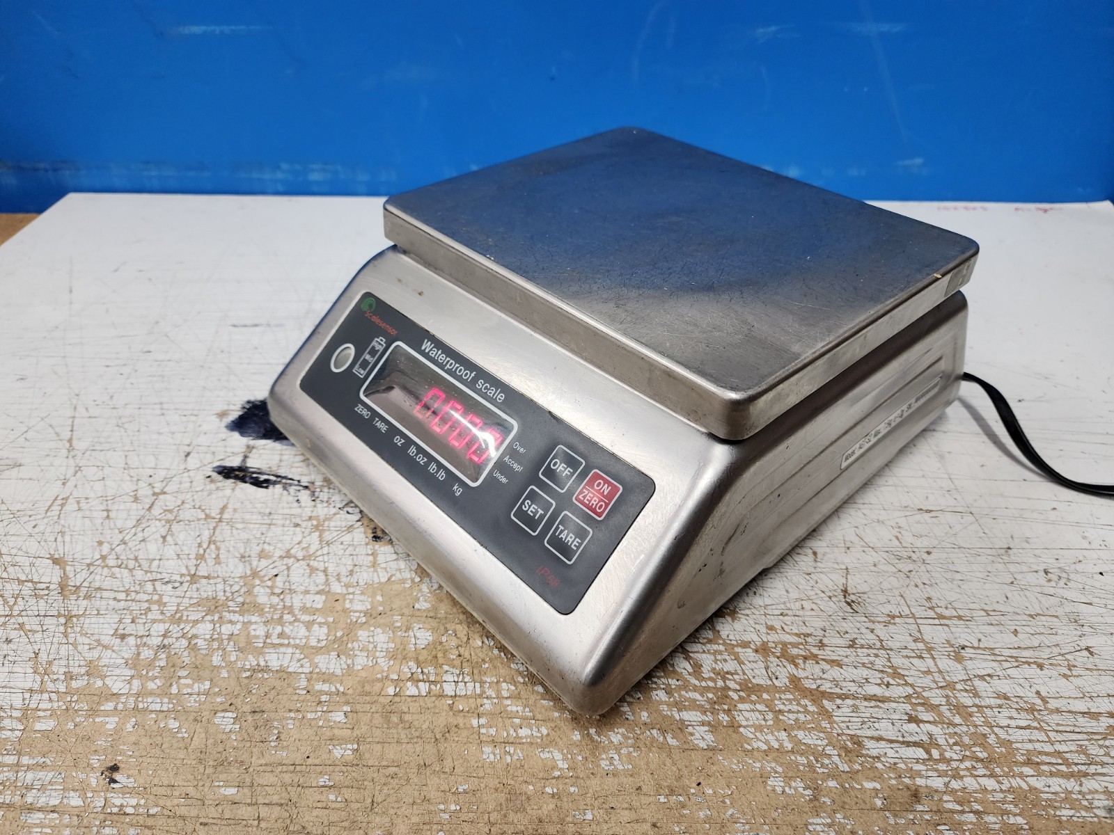 Scalesensor Waterproof dual side screen Industrial Kitchen Lab Scale up to 7.5kg