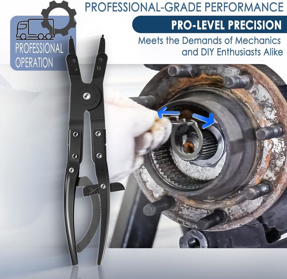 for Lisle 38700 Spindle Snap Ring Pliers Ford SD