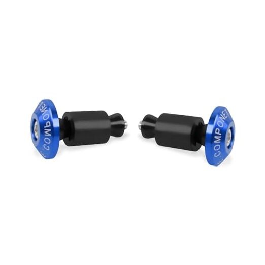 Universal 7/8" 22mm Bar Ends Plug Slider Aluminum Handlebar Grips Bar End Blue