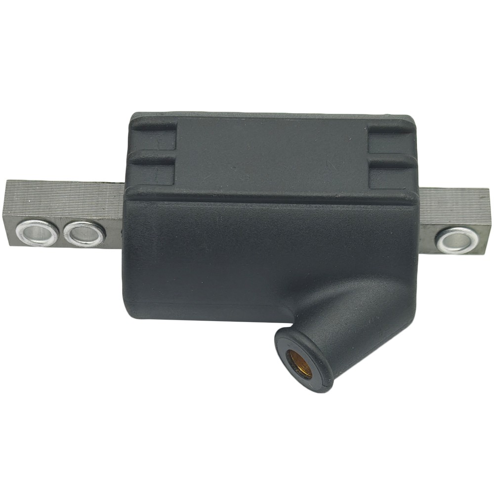 2Pcs Ignition Coils 12 Volt Single Tower 5 ohm Black DC10-1 For Harley Davidson
