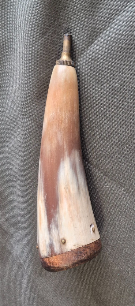 Muzzleloader Black Powder Priming Horn Flintlock Pan Charger