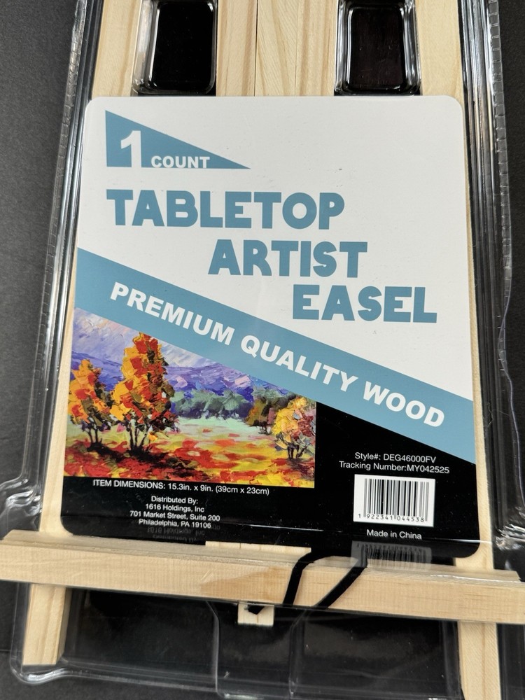 Tabletop Artist Easel Wood Adjustable Small Display Stand