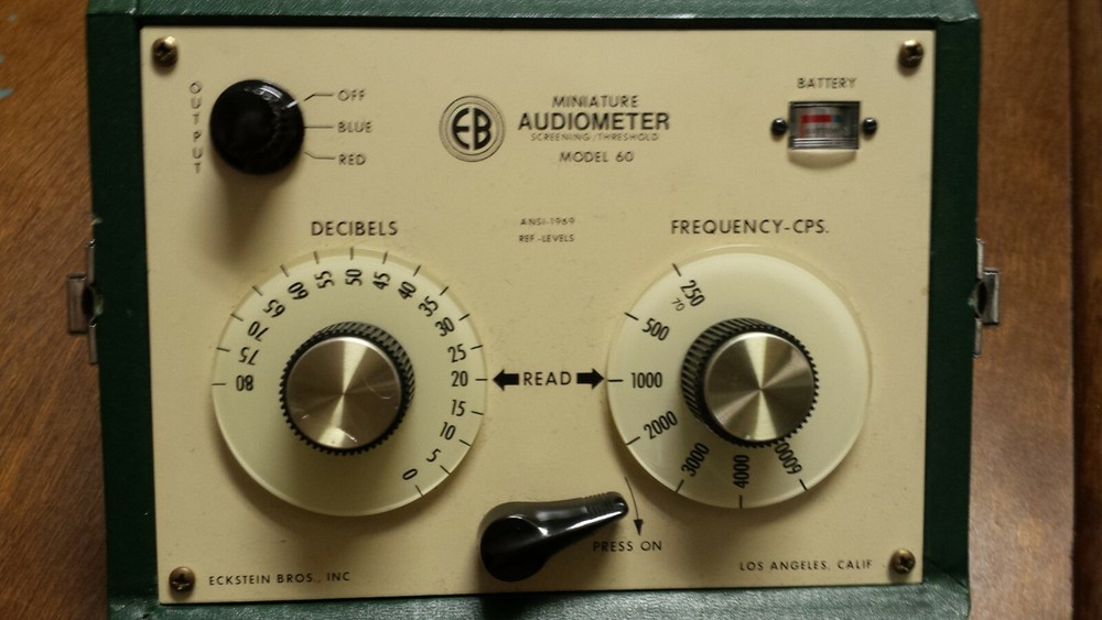 Eckstein Brothers Miniature Audiometer Model 60 Hearing Test 