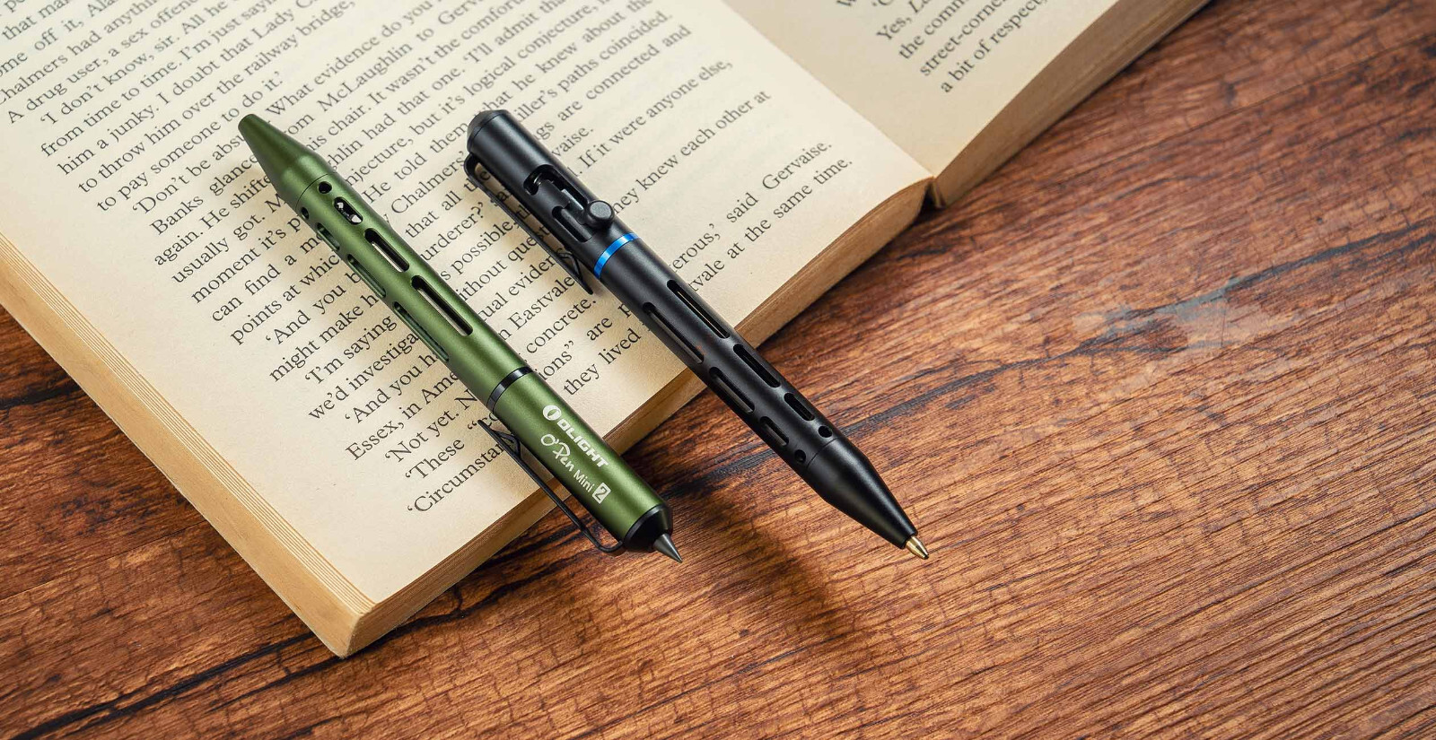 Olight O'Pen Mini 2 Black Ballpoint Pen and Pencil in One