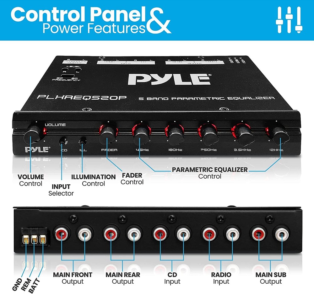 Pyle PLXREQ520P 5 Band Equalizer