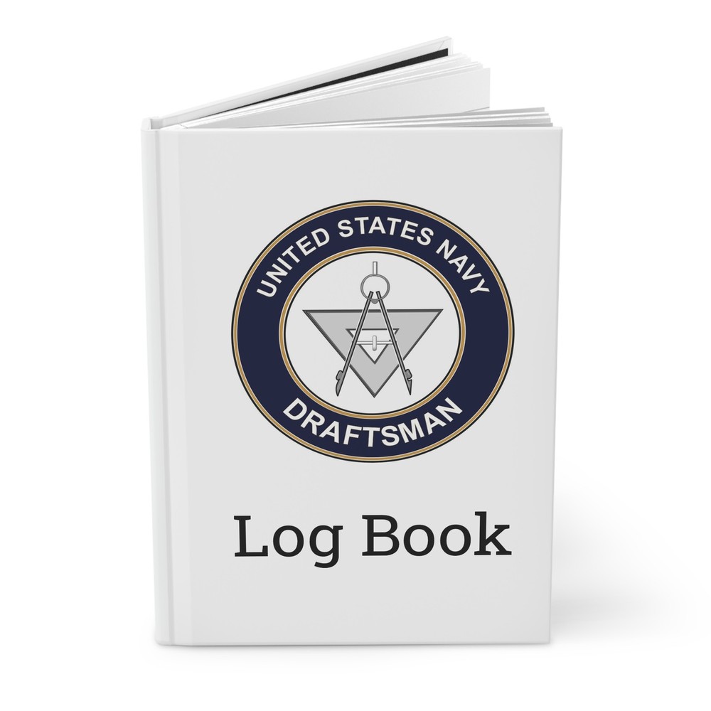 US Navy Draftsman Rating Log Book DM Emblem Journal