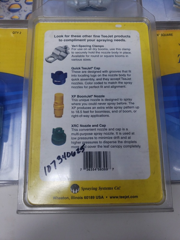 TeeJet Vari-Space Clamp AA111SQ-1-1/4 2pk 9ct