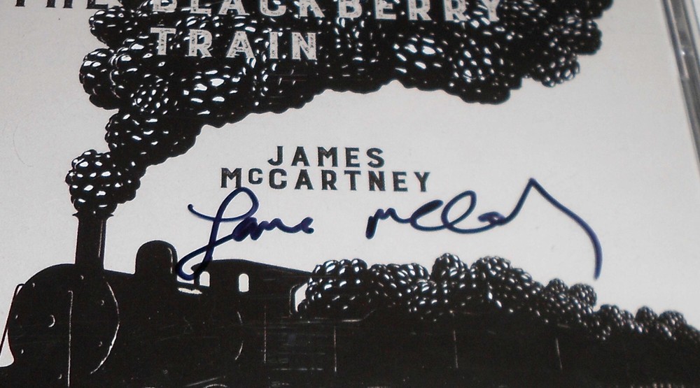 James McCartney The Blackberry Train Signed CD JSA CERT Signed on Plastic Cover