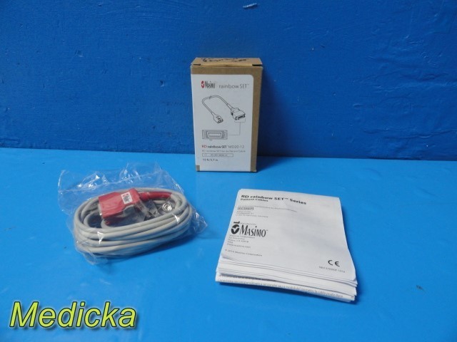Masimo RD rainbow SET MD20-12 Patient Cable Ref 4073 / Dräger Ref MS33758 ~37914