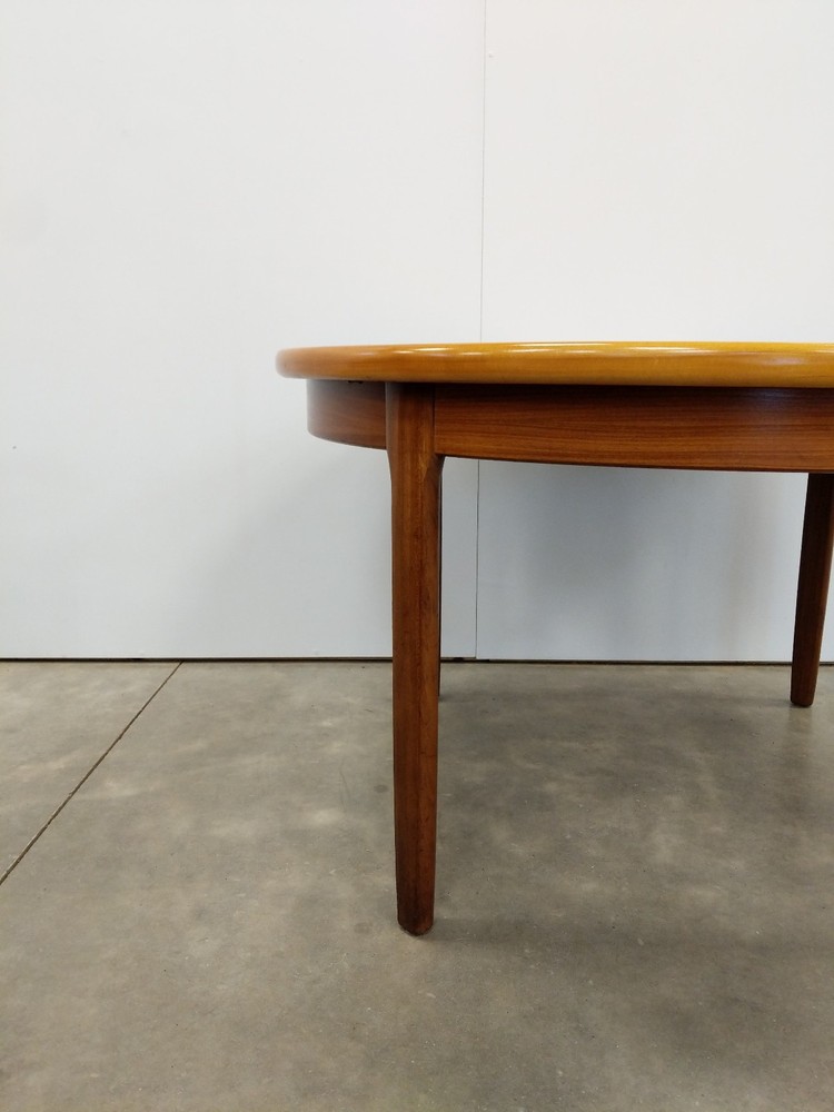 Vintage Mid Century Modern Teak Extendable Dining Table