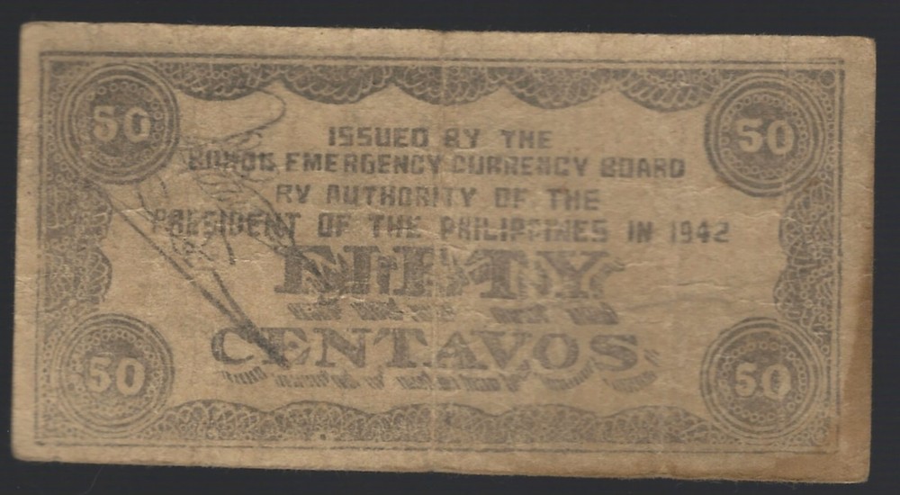 Banknote Philippines (Bohol) PS134e 50 Centavos