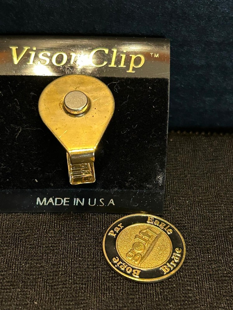 Lot Of 6 Assorted Golf Visor Clips