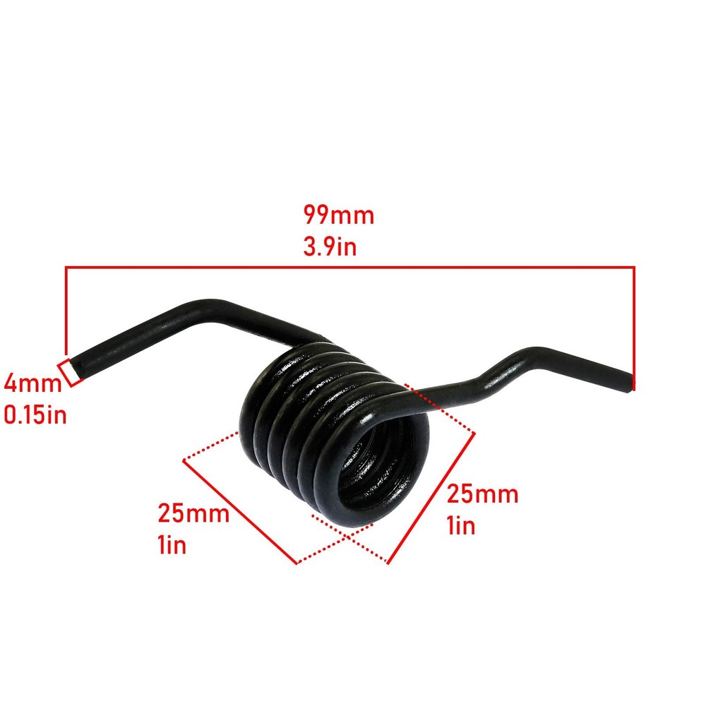 ZZHXSM 2pcs Hydraulic Jack Handle Spring Torsion Horizontal Black