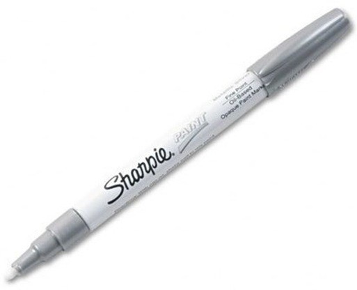 Sharpie Permanent Marker, fine point - Silver