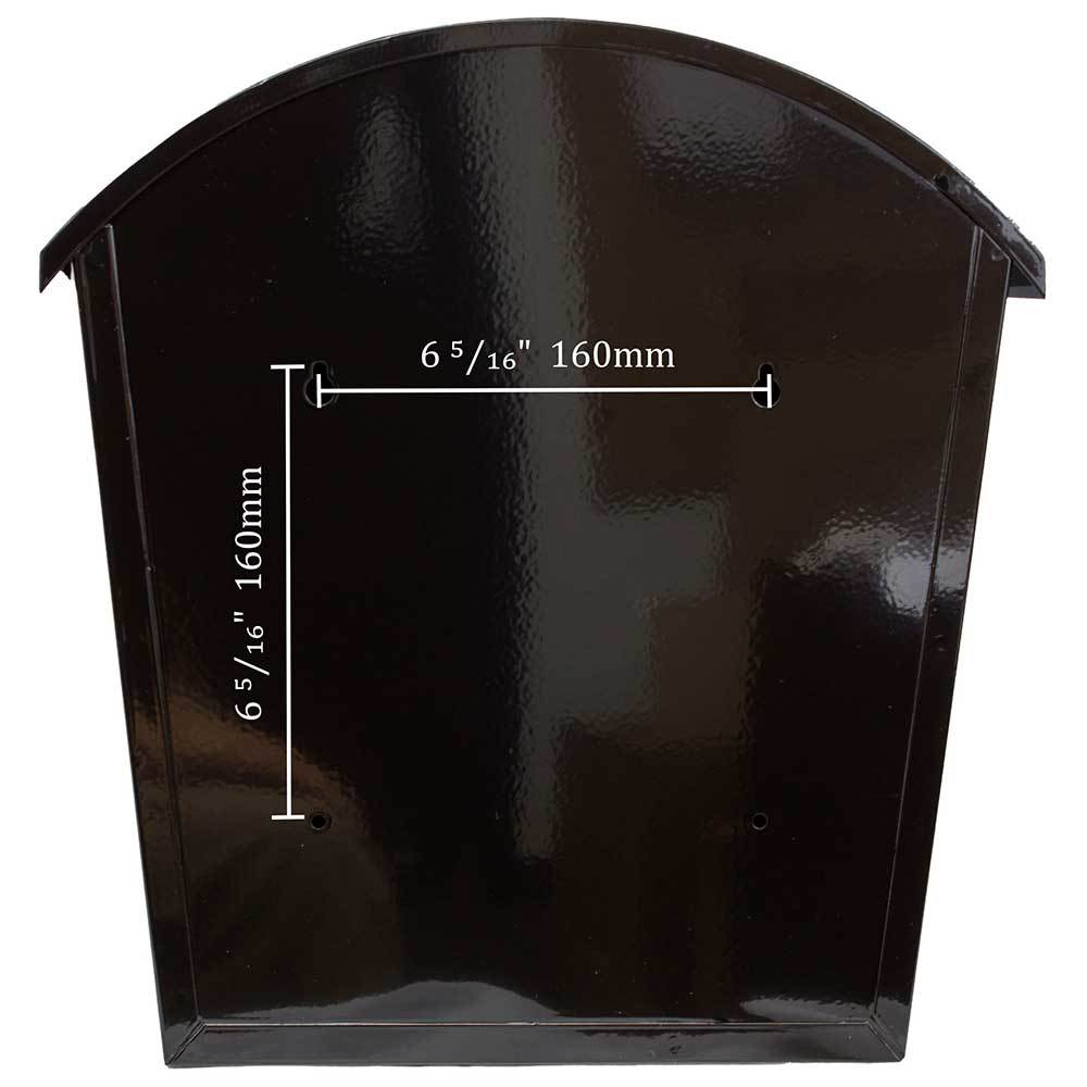 Qualarc, Modern, Ridgeline locking mailbox in Black color