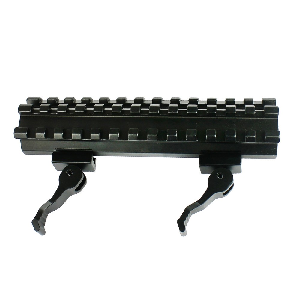 13 Slots Quick Release Offset 45 degree Scope Riser Mount Picatinny Rail 20mm