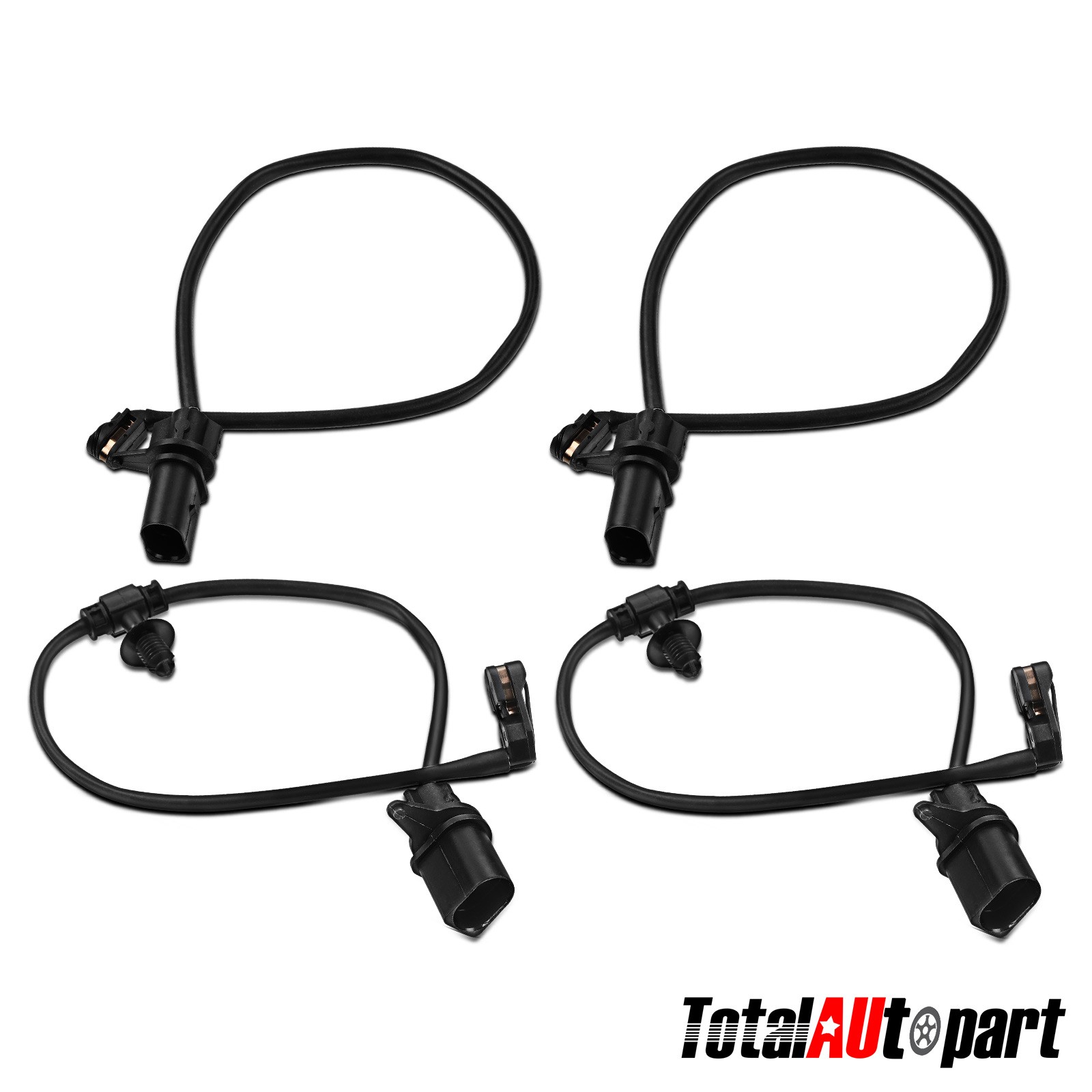 4pcs Brake Pad Wear Sensor for Audi A4 2018-2020 Q7 2017-2020 Q8 Front and Rear