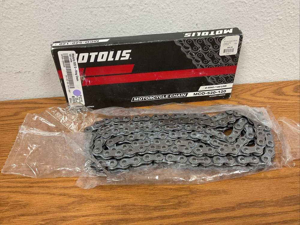 Motolis 520 O-Ring Chain 120 Links Missing Master Link MCO-520-120.