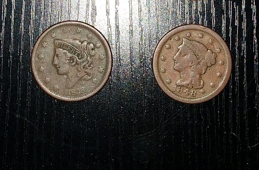 1838 & 1848 Large Cent