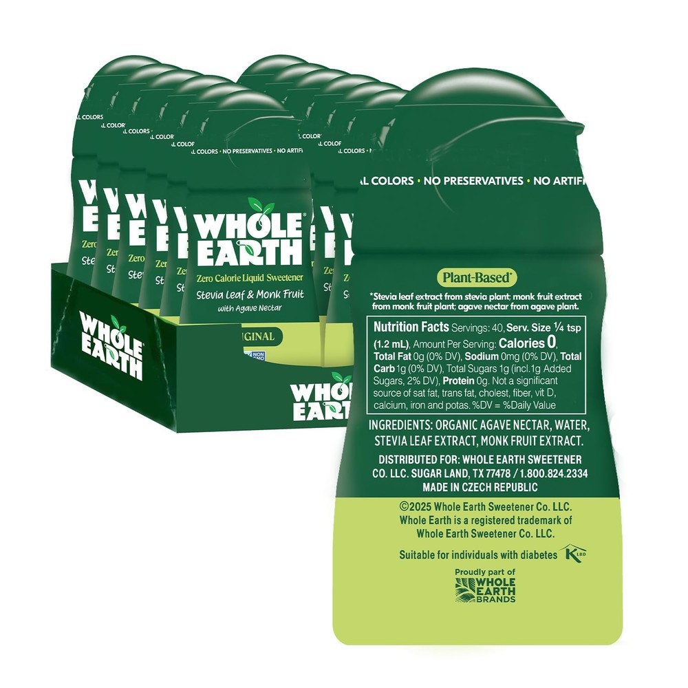 Stevia Monk Fruit Liquid Sweetener Original 12 Pack