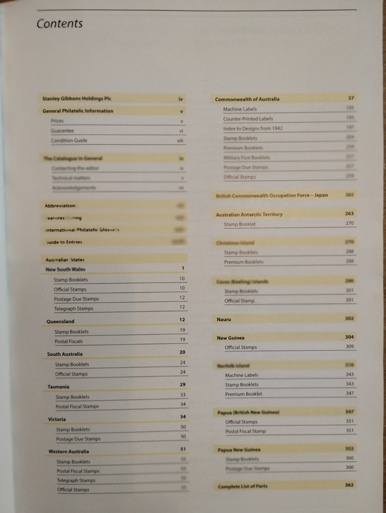 Stanley Gibbons AUSTRALIA stamp catalogue 2016 (10th edition)