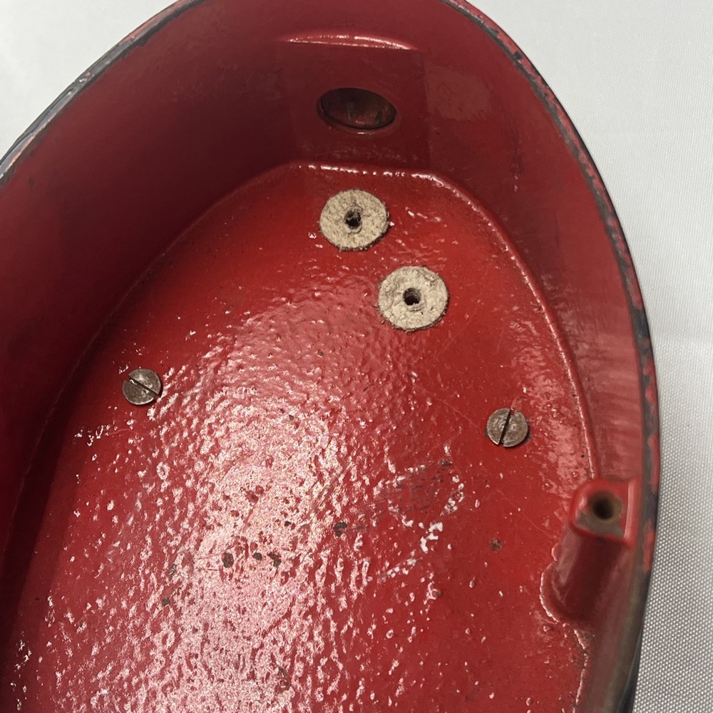 VINTAGE OVAL FIRE ALARM CALL BOX PULL STATION Black
