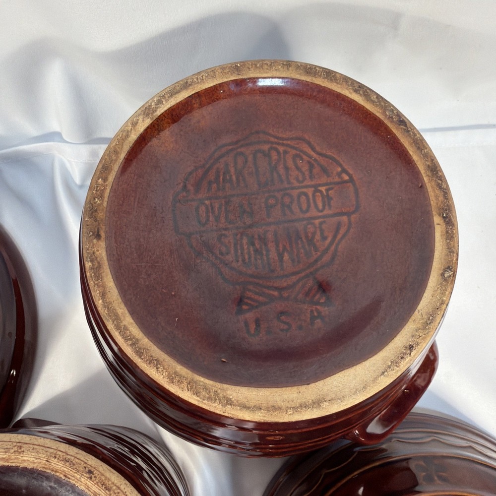 MarCrest Ovenproof Stoneware Pottery Brown Glazes Set USA