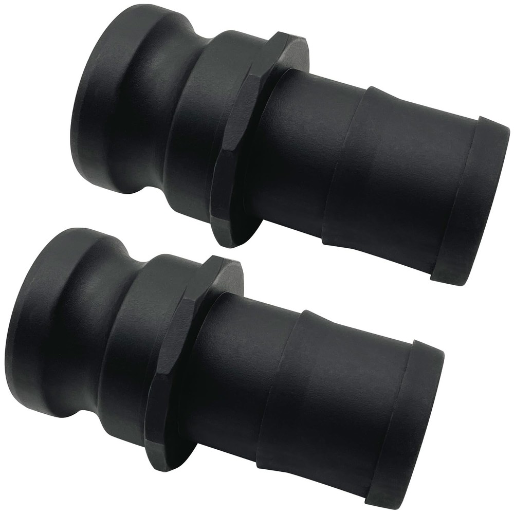Polypropylene Type E Cam Groove Fitting Male 1-1/2 E-150 Camlock, 2 Pack Set