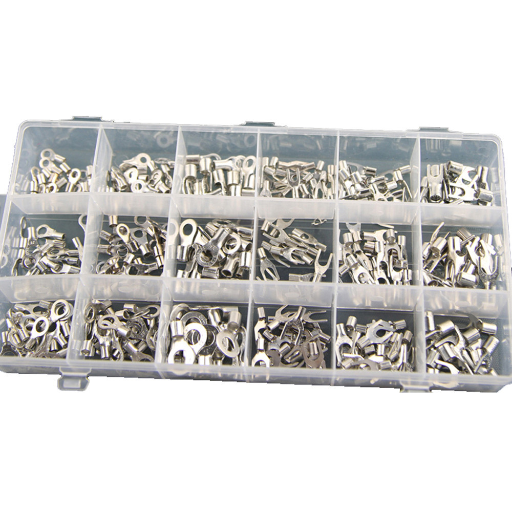 18 Sizes Bare Wire Crimp Spade Terminals Connectors Assortment Kit 330pcs