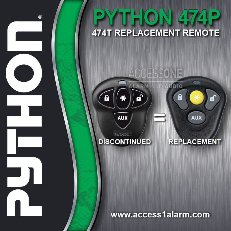 Directed 474T Replacement Remote Control For Discontinued Python 474P EZSDEI474