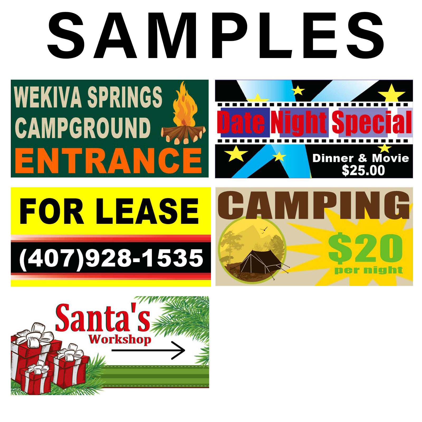 Custom Banner Sign - Quality Digital Print - Fast Shipping USA